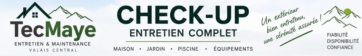 Check-up entretien complet : maison, jardin, piscine, équipements